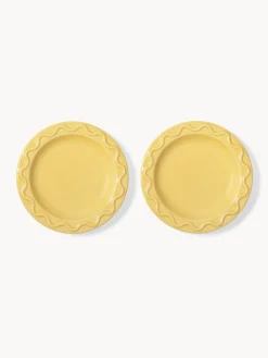 Platos De Postre|Vajillas Completas></noscript>&k Amsterdam Platos pequeños artesanales Mochi, 2 uds. Amarillo sol