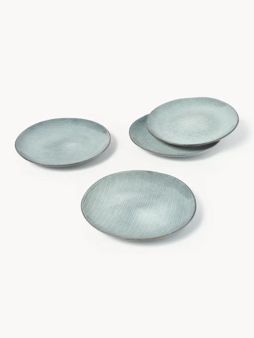 Platos De Postre|Menaje De Mesa>Broste Copenhagen Platos postre artesanales , 4 uds. Nordic Sea