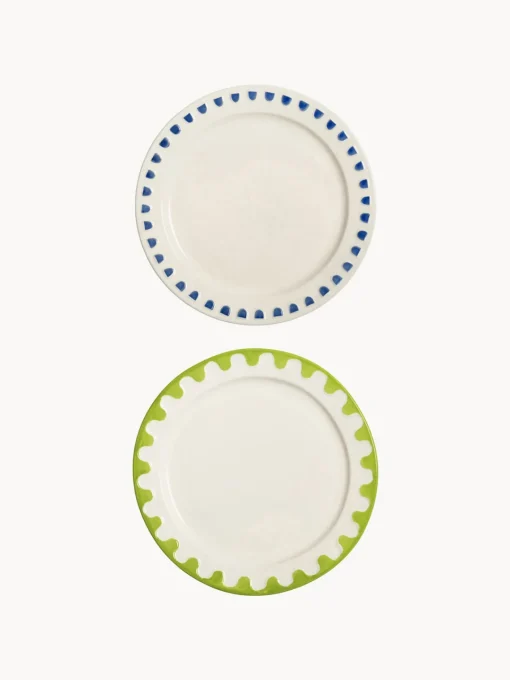 Clearance Platos postre artesanales Folk, 4 uds. Platos De Postre|Vajillas Completas