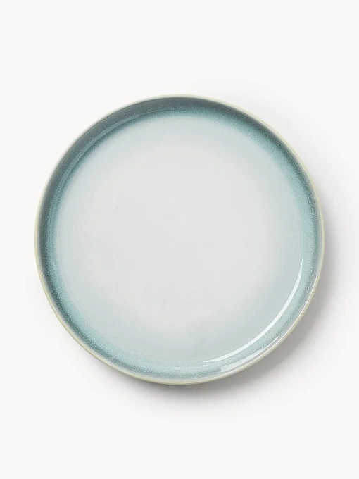 Platos De Postre|Vajillas Completas>Westwing Collection Platos postre con esmalte reactivo Havana, 4 uds. Tonos azules