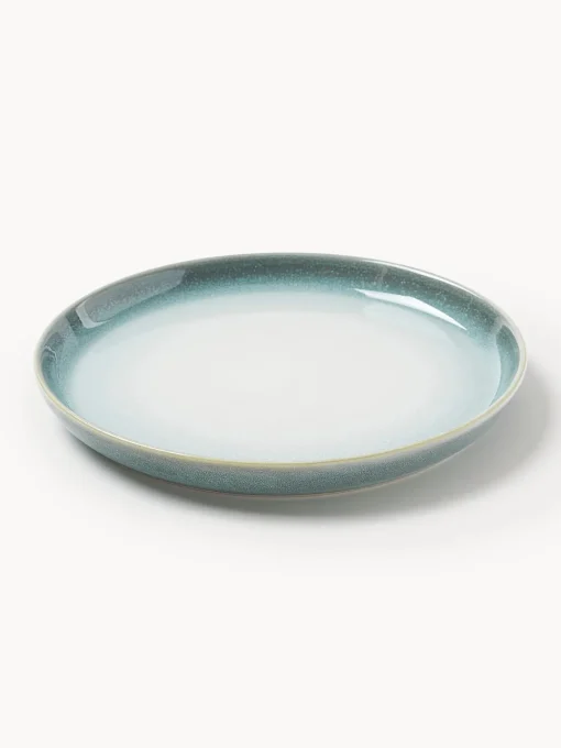 Platos De Postre|Vajillas Completas>Westwing Collection Platos postre con esmalte reactivo Havana, 4 uds. Tonos azules