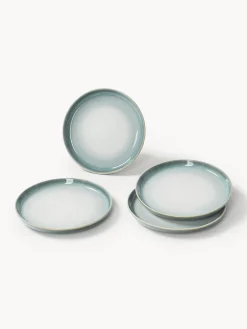 Platos De Postre|Vajillas Completas></noscript>Westwing Collection Platos postre con esmalte reactivo Havana, 4 uds. Tonos azules