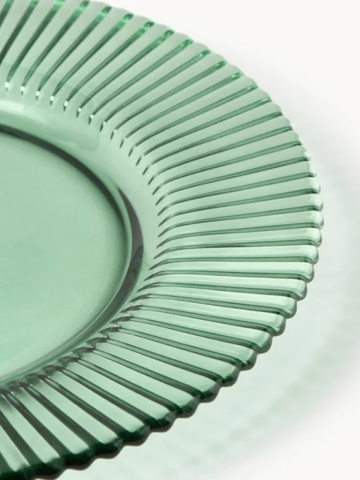 Platos De Postre|Vajillas Completas>Westwing Collection Platos postre con relieves Effie, 4 uds. Verde menta