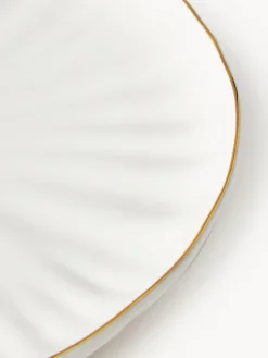 Platos De Postre|Vajillas Completas></noscript>Westwing Collection Platos postre de porcelana con relieves Sali, 2 uds.