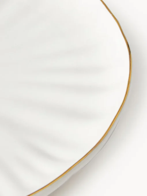 Platos De Postre|Vajillas Completas>Westwing Collection Platos postre de porcelana con relieves Sali, 2 uds.