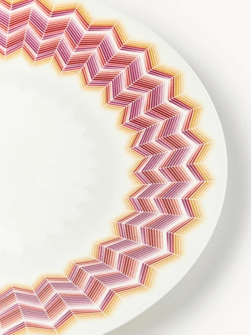 Platos De Postre|Vajillas Completas>Missoni Platos postre de porcelana Fine Bone China Jarris, 6 uds. Blanco, lila, multicolor