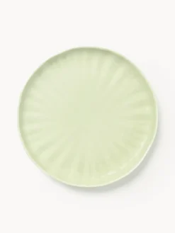 Platos De Postre|Vajillas Completas>Westwing Collection Platos postre de porcelana con relieves Sali, 4 uds. Verde claro
