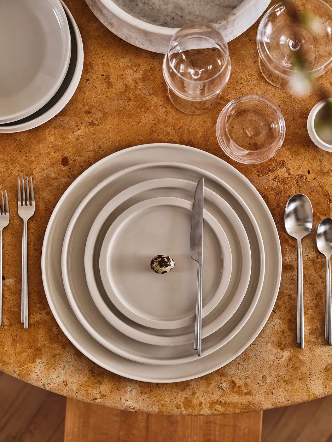 Hot Platos postres de porcelana con esmalte reactivo Dune, 2 uds. Platos De Postre|Vajillas Completas