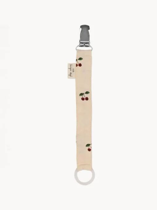 Chupetes Y Mordedores|Decoración Infantil>Konges Slojd Portachupetes Cherry, 2 uds. Motivo de cereza