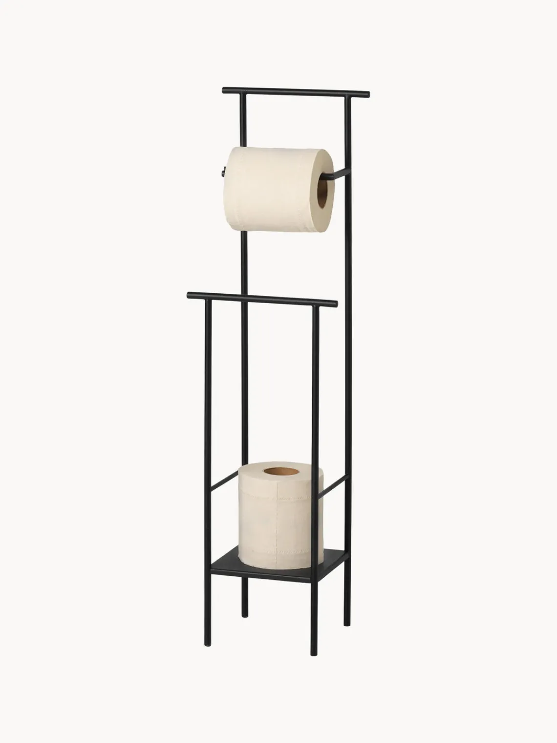 Portarrollos|Estanterías De Baño>Ferm Living Portarrollos de baño con estante Dora Negro mate