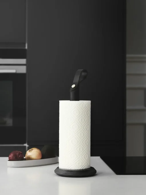 Utensilios De Cocina>Gejst Portarrollos de cocina de madera de roble Grab Negro