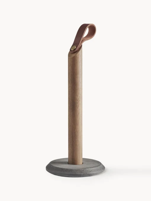Clearance Portarrollos de cocina de madera de roble Grab Utensilios De Cocina