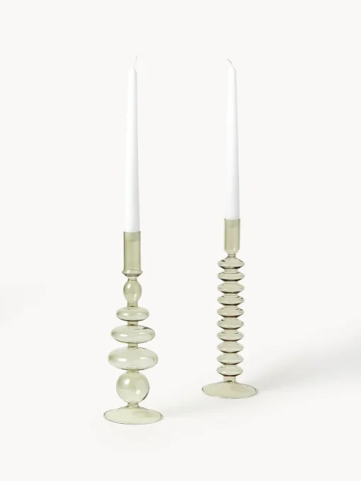 Jarrones|Candelabros>Westwing Collection Portavelas Clea, 2 uds.