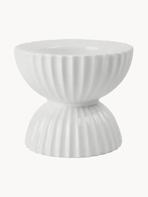 Discount Portavelas de porcelana con relieves Tura Farolillos|Jarrones