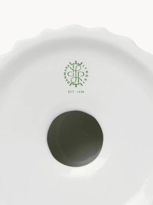Portavelas|Jarrones>Lyngby Porcelaen Portavelas de porcelana con relieves Tura