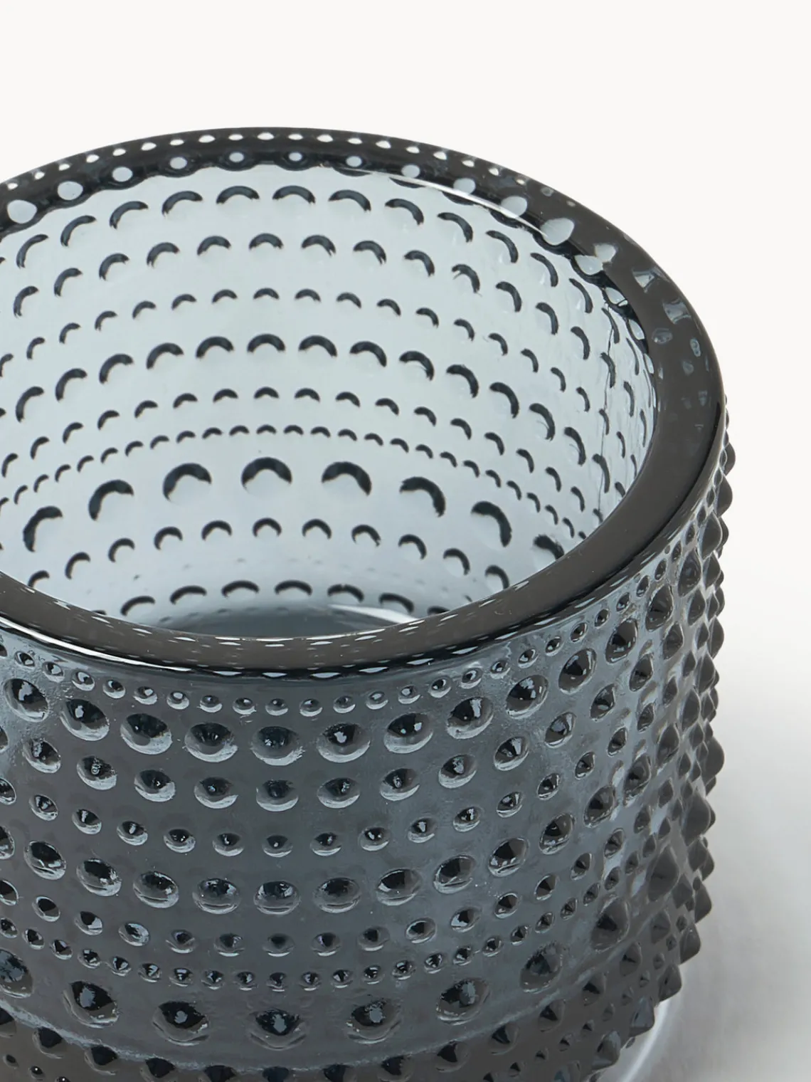Portavelas|Jarrones>iittala Portavelas de vidrio Kastehelmi Gris transparente