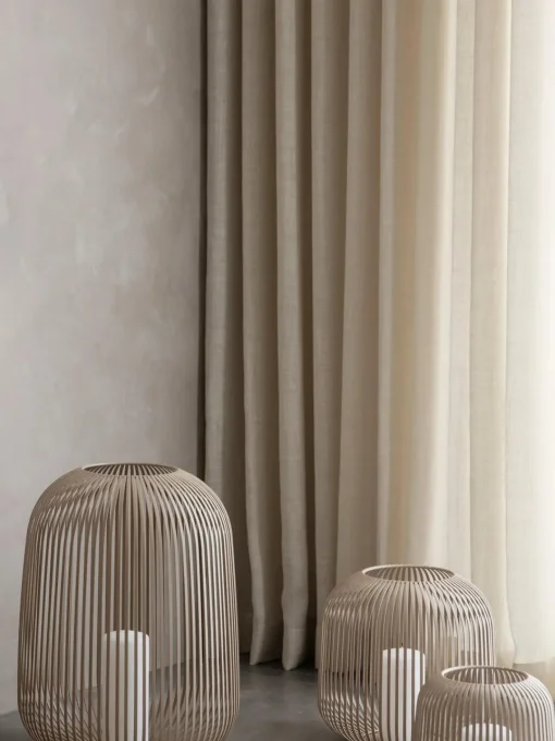 Farolillos|Jarrones>blomus Portavelas Lito, 17 cm Beige claro