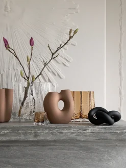 Portavelas|Jarrones></noscript>Cooee Design Portavelas soplado artesanalmente Gry Marrón claro