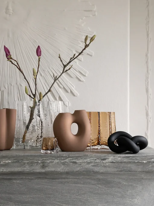 Portavelas|Jarrones>Cooee Design Portavelas soplado artesanalmente Gry Marrón claro