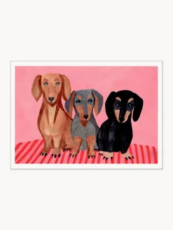 Pósters|Jarrones>POSTER & FRAME Póster Dachshunds