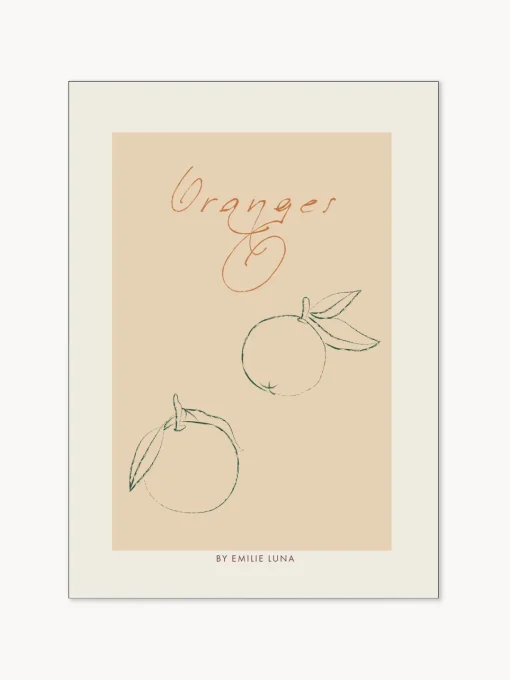 Pósters|Jarrones>POSTER & FRAME Póster Oranges 01
