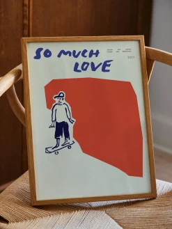 Pósters|Jarrones>Paper Collective Póster So Much Love Skateboard