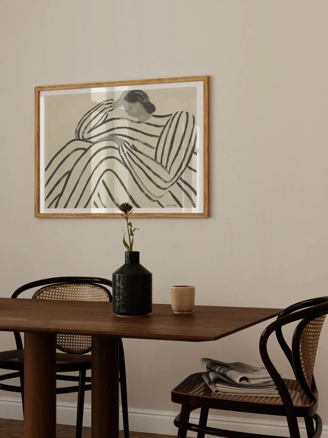 New Póster Waiting by Sofia Lind x The Poster Club Pósters|Jarrones