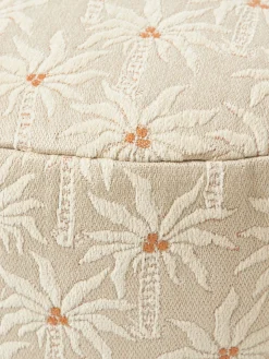 Cojines Para Suelo Y Pufs|Puf De Exterior></noscript>Palais Puf artesanal interior/exterior Laura Beige, blanco Off White, marrón claro