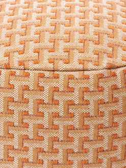 Cojines Para Suelo Y Pufs|Puf De Exterior></noscript>Palais Puf artesanal interior/exterior Janis Naranja, beige claro, beige