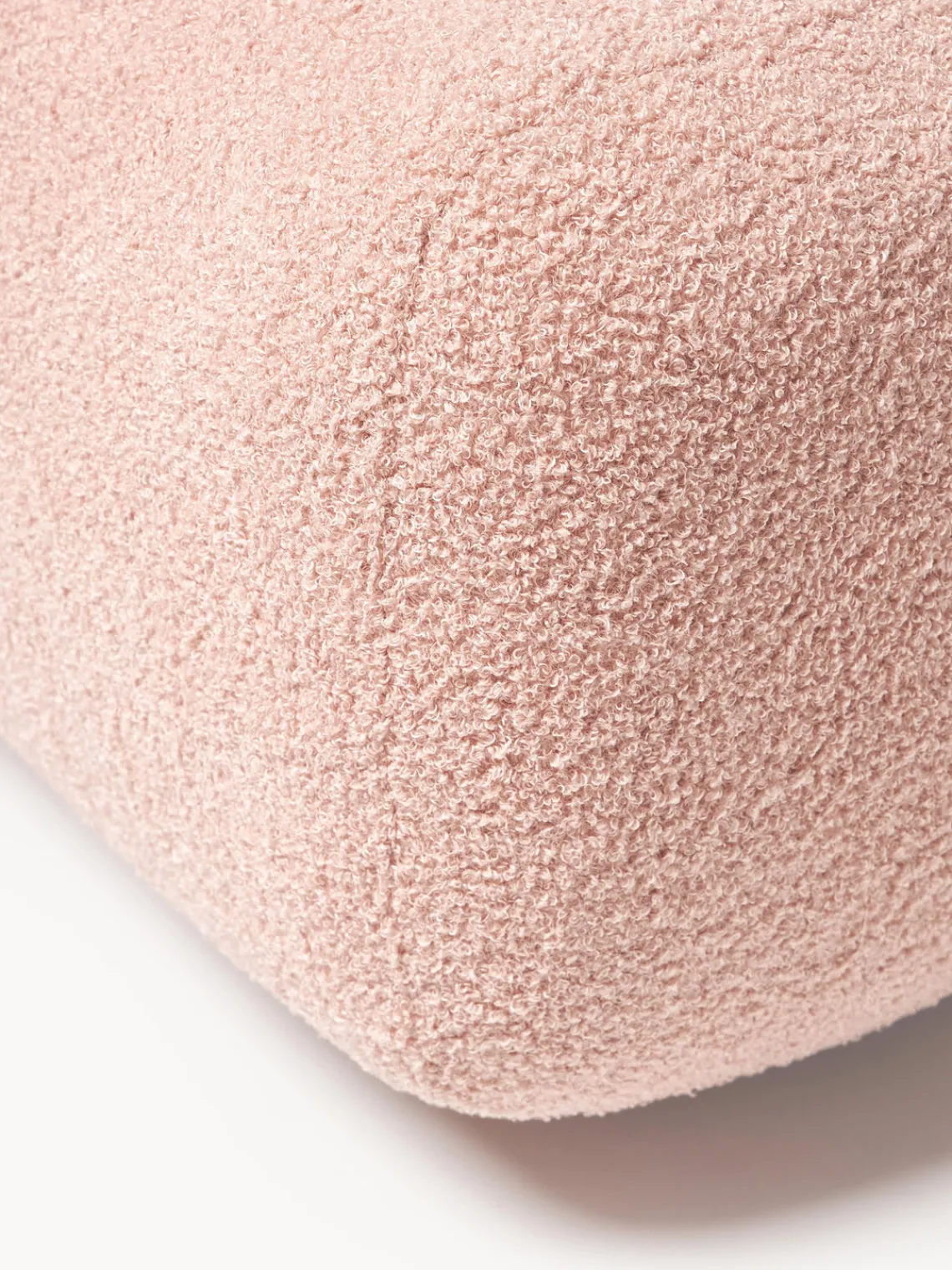 Pufs Y Otomanos|Pufs Y Otomanos>Westwing Collection Puf de borreguillo Caterpillar Boreguillo rosa claro