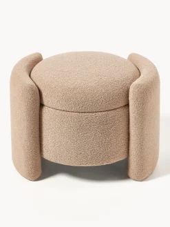 Pufs Y Otomanos|Pufs Y Otomanos></noscript>Westwing Collection Puf de borreguillo con espacio de almacenaje Benji Borreguillo beige