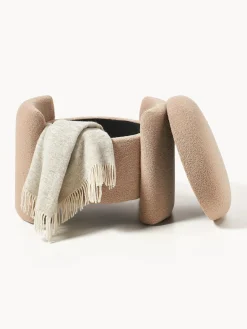 Pufs Y Otomanos|Pufs Y Otomanos></noscript>Westwing Collection Puf de borreguillo con espacio de almacenaje Benji Borreguillo beige