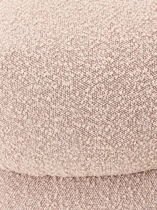 Pufs Y Otomanos|Pufs Y Otomanos>Westwing Collection Puf en tejido bouclé Ellie Bouclé rosa oscuro