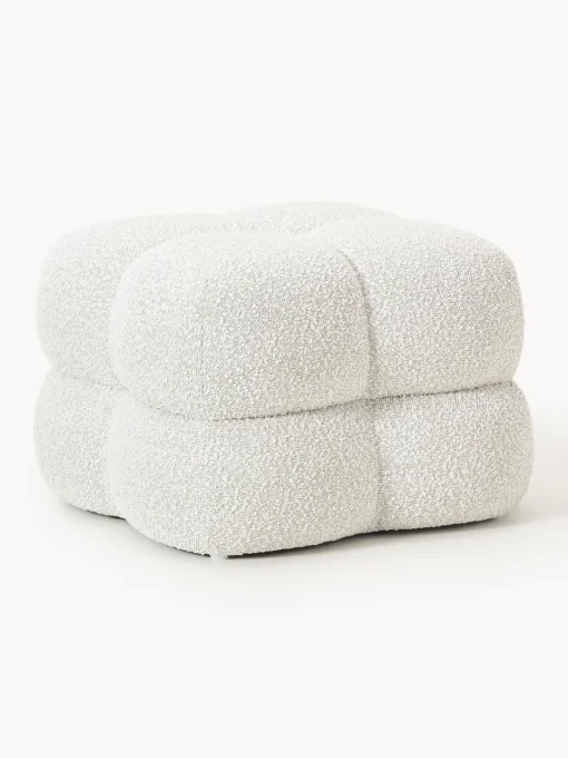 Online Puf en tejido bouclé Ellie Pufs Y Otomanos|Pufs Y Otomanos