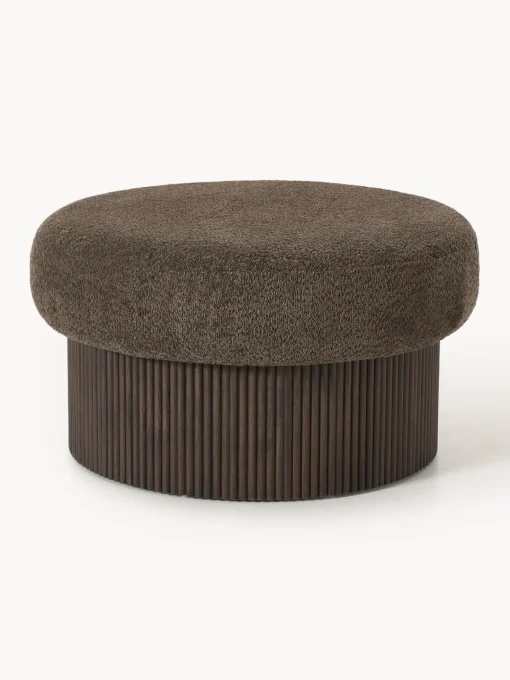 Best Puf grande tapizado en borreguillo bouclé con espacio de almacenamiento Nala Pufs Y Otomanos|Pufs Y Otomanos