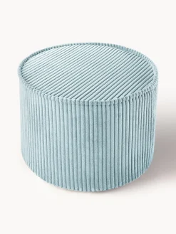 Decoración Infantil|Mesas Y Sillas Infantiles>Wigiwama Puf infantil de pana Sugar, Ø 40 cm Pana azul claro