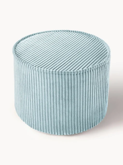 Decoración Infantil|Mesas Y Sillas Infantiles>Wigiwama Puf infantil de pana Sugar, Ø 40 cm Pana azul claro