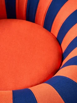 Puf De Exterior|Sillones></noscript>Studio About Puf redondo Float Azul oscuro, naranja
