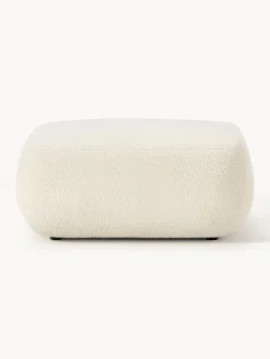 Reposapiés|Sofás></noscript>Westwing Collection Puf reposapiés de borreguillo Sofia Tejido blanco Off White