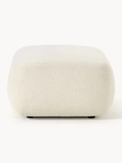 Reposapiés|Sofás></noscript>Westwing Collection Puf reposapiés de borreguillo Sofia Tejido blanco Off White