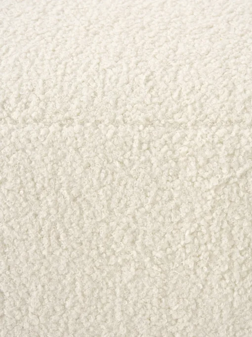 Reposapiés|Sofás>Westwing Collection Puf reposapiés de borreguillo Sofia Tejido blanco Off White