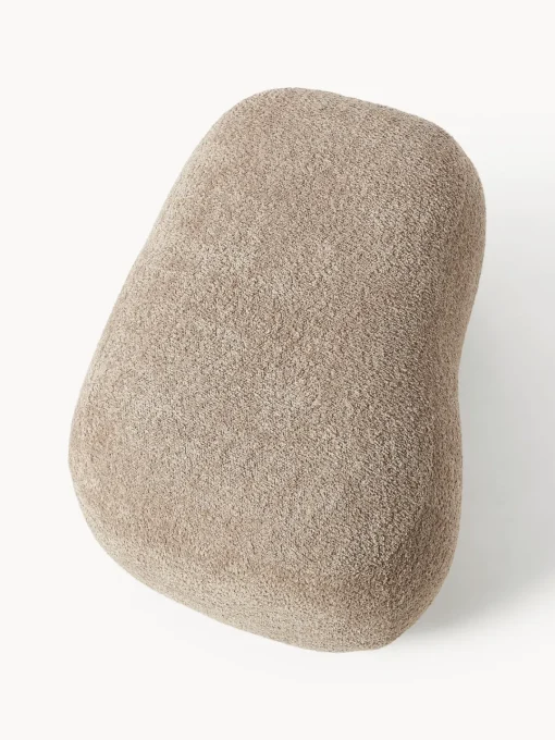 Puf reposapiés de borreguillo bouclé Alba Reposapiés|Sofás