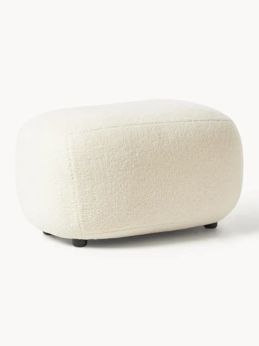 Reposapiés|Sofás>Westwing Collection Puf reposapiés de borreguillo Alba Borreguillo blanco Off White