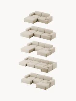 Reposapiés|Sofás></noscript>Westwing Collection Puf reposapiés de pana grande Melva, An 116 x F 72 cm Pana beige claro