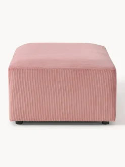 Reposapiés|Sofás></noscript>Westwing Collection Puf reposapiés de pana grande Melva, An 116 x F 72 cm Pana rosa palo