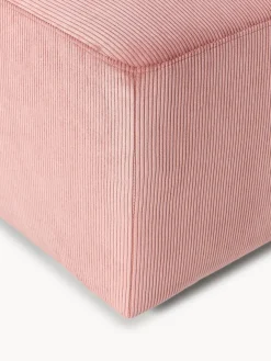Reposapiés|Sofás></noscript>Westwing Collection Puf reposapiés de pana grande Melva, An 116 x F 72 cm Pana rosa palo