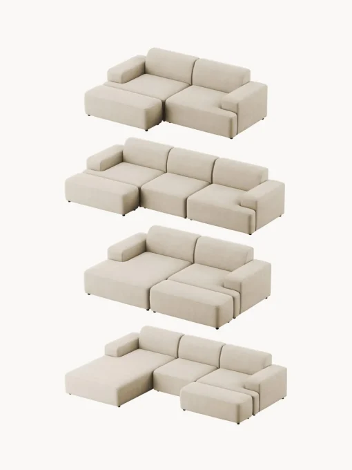 Discount Puf reposapiés de pana grande Melva, 116 x 42 cm Reposapiés|Sofás