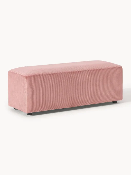 Sale Puf reposapiés de pana grande Melva, 116 x 42 cm Reposapiés|Sofás