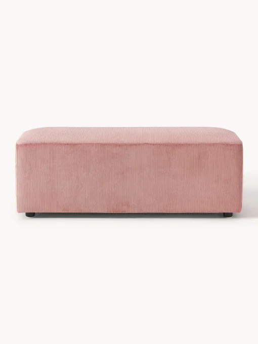 Sale Puf reposapiés de pana grande Melva, 116 x 42 cm Reposapiés|Sofás