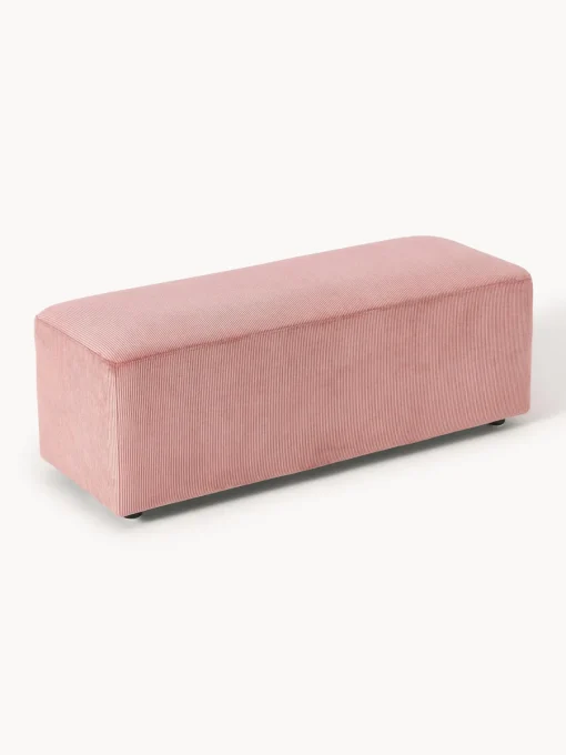 Sale Puf reposapiés de pana grande Melva, 116 x 42 cm Reposapiés|Sofás